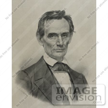 #20251 Historical Stock Photography: American President Abraham Lincoln by JVPD