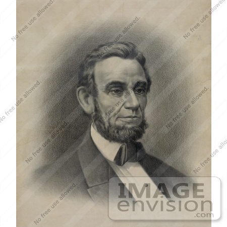 #20261 Historical Stock Photography: Abraham Lincoln, Abe Lincoln, 16th President of the USA by JVPD