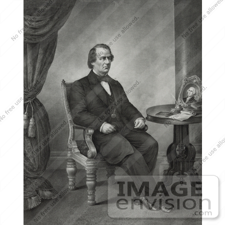 #20269 Historical Stock Photography: 17th President of the USA, Andrew Johnson by JVPD