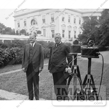 #20290 Historical Stock Photo: President Herbert Hoover and Dr. Hugo Eichner by JVPD