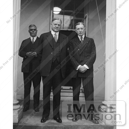 #20295 Historical Stock Photo: President Hoover and Dawes by JVPD