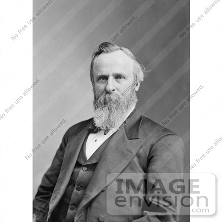 #20310 Historical Photograph of the Nineteenth American President, Rutherford B Hayes by JVPD