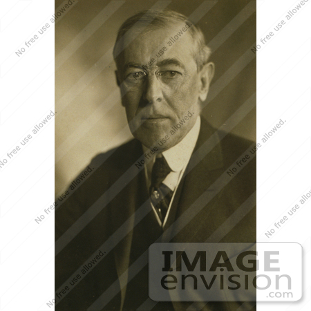 #20320 American History Stock Photo of the 28th President, Woodrow Wilson by JVPD