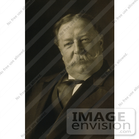 #20330 Historic Stock Photo of William Howard Taft in 1909 by JVPD