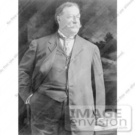 #20343 Historic Stock Photo of President William Howard Taft With His Hand in His Pocket by JVPD