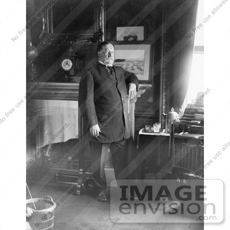 #20344 Historic Stock Photo of William Howard Taft, the 27th President of the United States, Standing by JVPD