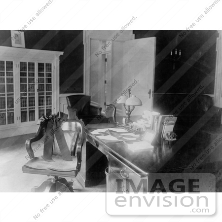 #20360 History Stock Photo of President Warren G Harding’s Desk by JVPD