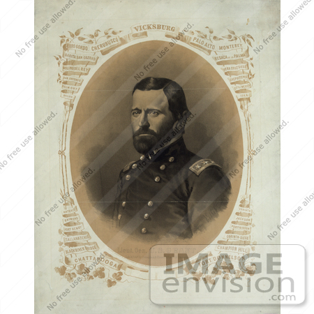 #20376 Historical Stock Photo of Ulysses S Grant by JVPD