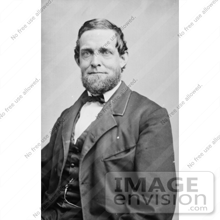 #20395 Historical Stock Photography: Schuyler Colfax, the 17th Vice President of the USA by JVPD