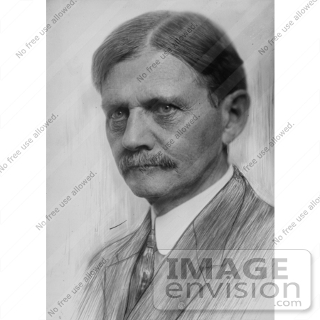 #20396 Historical Stock Photography: Thomas Riley Marshall, 28th Vice President of the USA by JVPD