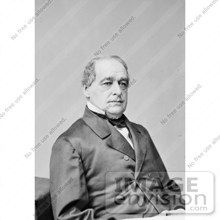#20398 Historical Stock Photography: Hannibal Hamlin, the 15th Vice President of the USA by JVPD