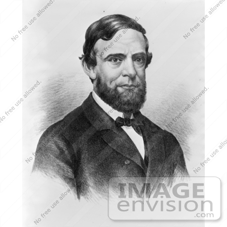 #20401 Historical Stock Photography: the 17th Vice President of the USA, Schuyler Colfax by JVPD