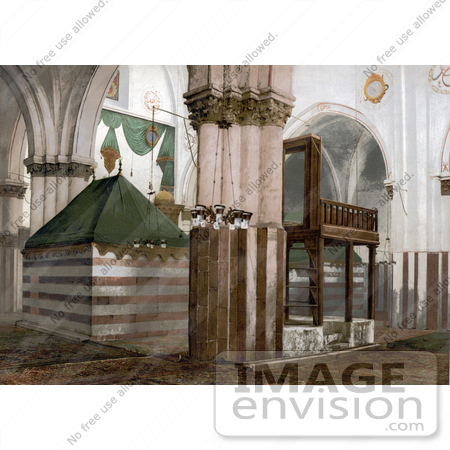 #20438 Historical Stock Photography of the Tombs of the Patriarchs, Hebron, Holy Land, West Bank by JVPD