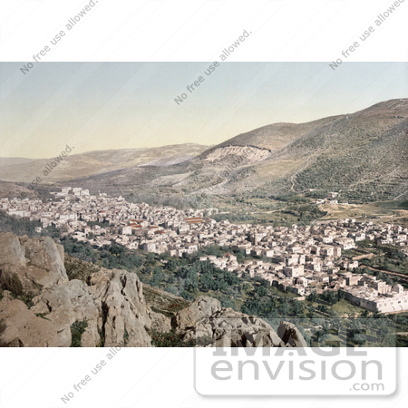 #20444 Historical Stock Photography of Vale of Napulus, Holy Land by JVPD