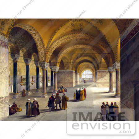 #20463 Stock Photography of the Interior of the Gynaeceum of the Church of Hagia Sophia by JVPD