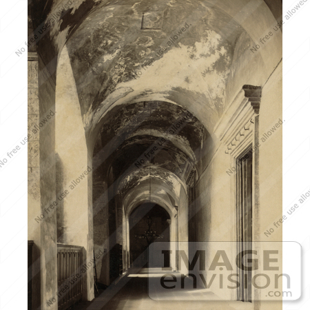 #20482 Historical Stock Photography of the Narthex (vestibule) of Ayasofya Mosque, Hagia Sophia, Istanbul, Turkey by JVPD