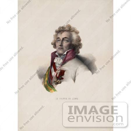 #20763 Stock Photography of Prince de Ligne, Charles-Joseph, 7th Prince of Ligne by JVPD