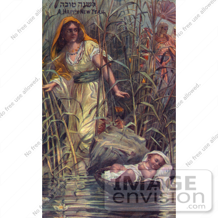#20785 Stock Photography of Miriam Finding the Infant Moses Among the Rushes by JVPD