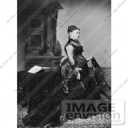 #20849 Stock Photography of First Lady Julia Grant, Wife of American President Ulysses S Grant by JVPD
