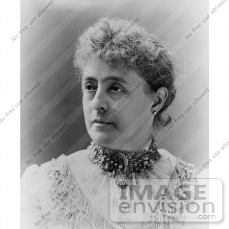 #20851 Stock Photography of First Lady Caroline Harrison, Wife of American President Benjamin Harrison by JVPD