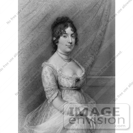 #20859 Stock Photography of First Lady Dolley Madison, Wife of American President James Madison by JVPD