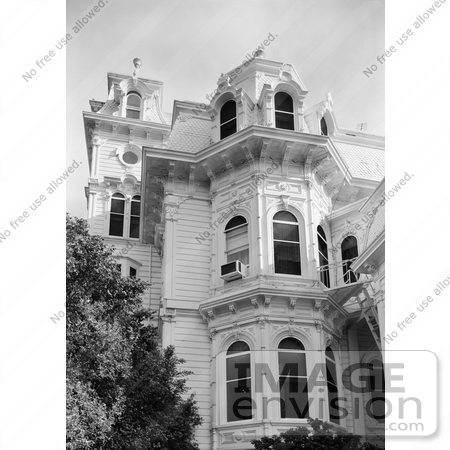 #20881 Stock Photography of the Exterior of the Victorian Albert Gallatin House or Governor’s Mansion, Sacramento, California by JVPD