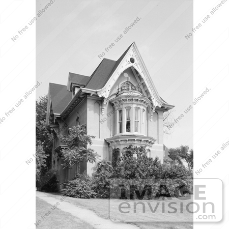 #20899 Stock Photograph of an Exterior Side View of the Jason Downer House, Milwaukee, Wisconsin by JVPD