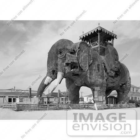 #20906 Stock Photography of Lucy the Elephant, Margate Elephant, Margate City, New Jersey by JVPD