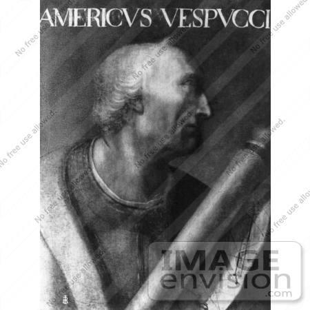 #20920 Stock Photography of the Explorer and Cartographer, Amerigo Vespucci by JVPD