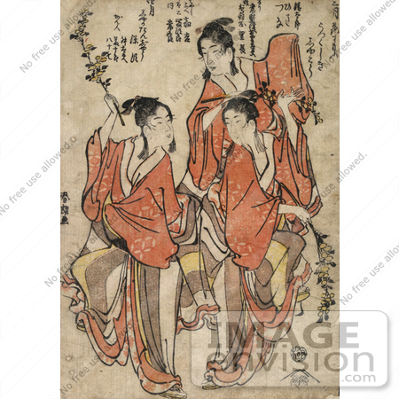 #21023 Stock Photography of Three Asian Women Dancing by JVPD