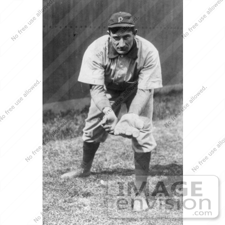 #21071 Stock Photography of Pittsburgh Pirates Baseball Team’s Shortstop, Honus Wagner by JVPD