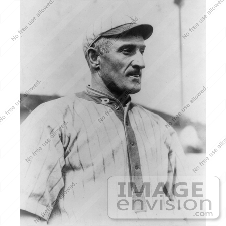 #21077 Stock Photography of Honus Wagner, Pittsburgh Pirates Baseball Shortstop in 1913 by JVPD