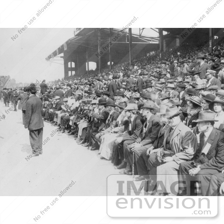 #21079 Stock Photography of a Crowd of Baseball Fans in the Stadium on Chicago Day at White by JVPD
