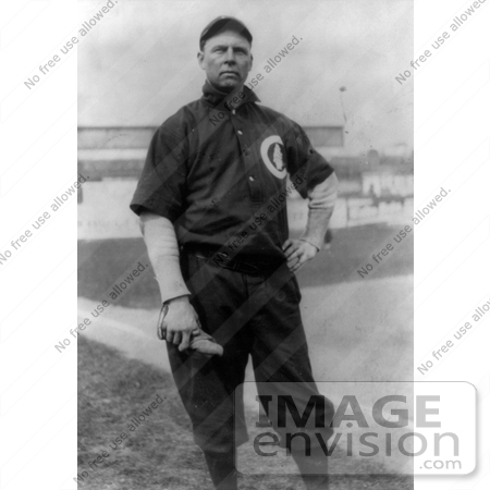 #21082 Stock Photography of Mordecai Brown or Three Finger, a Pitcher for the Chicago Cubs by JVPD