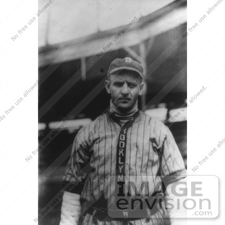 #21083 Stock Photography of Casey Stengel, a Baseball Player of the Brooklyn Dodgers, 1914 by JVPD