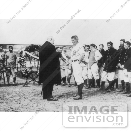 #21127 Stock Photography of Frank Farrell, Yankee President, Making a Presentation to Harry Wolverton by JVPD