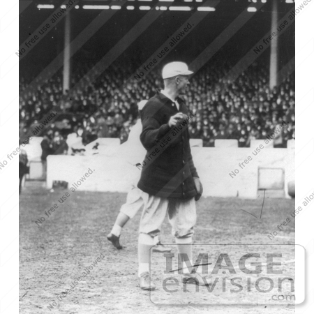 #21133 Stock Photography of Christy Mathewson of the NY Giants Holding a Baseball in 1913 by JVPD