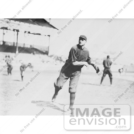 #21139 Stock Photography of William Lawrence James Throwing a Baseball by JVPD