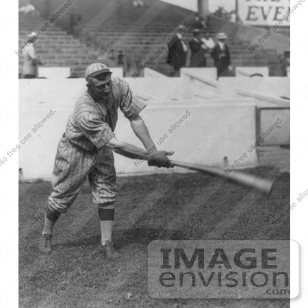 #21143 Stock Photography of Honus Wagner of the Pittsburgh Pirates Swinging a Baseball Bat by JVPD