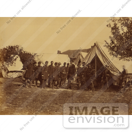 #2120 President Lincoln on Battle-Field of Antietam by JVPD