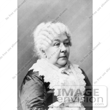 #21222 Stock Photography of Elizabeth Cady Stanton With White Hair by JVPD