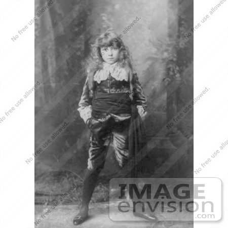 #21230 Stock Photography of Actress Elsie Leslie in Little Lord Fauntleroy in 1888 by JVPD