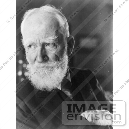 #21236 Stock Photography of George Bernard Shaw the Playwright by JVPD