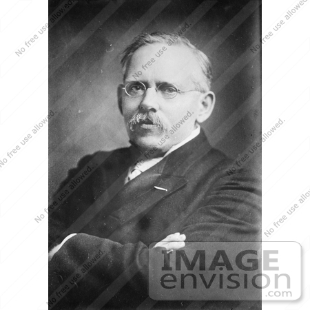 #21244 Stock Photography of Jacob August Riis Wearing Glasses and Crossing His Arms by JVPD