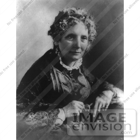 #21247 Stock Photography of the Author of Uncle Tom’s Cabin, Harriet Beecher Stowe by JVPD
