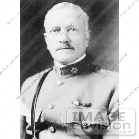 #21261 Stock Photography of John Joseph Pershing in His General Uniform in 1919 by JVPD