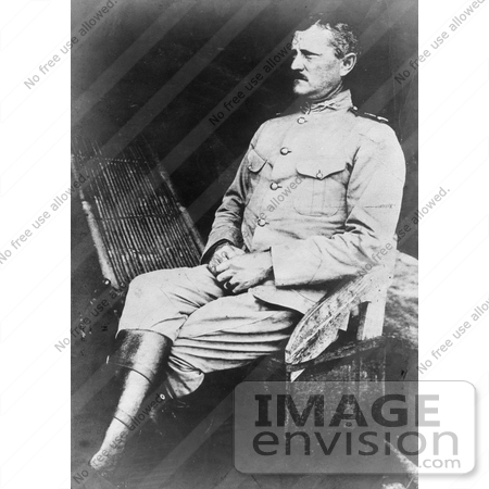 #21265 Stock Photography of John Joseph Pershing in Uniform, Seated in 1903 by JVPD
