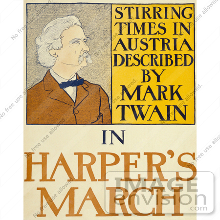 #21276 Stock Photography of Stirring Times in Austria Described by Mark Twain in Harper’s March, 1898 by JVPD