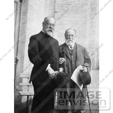 #21286 Stock Photography of John Philip Sousa Standing Beside Composer Camille Saint-Saens by JVPD