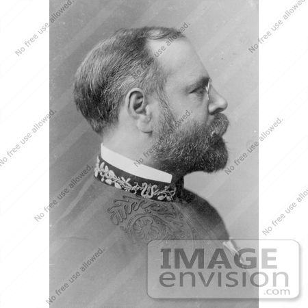 #21291 Stock Photography of John Philip Sousa in Profile, Facing Right, 1900 by JVPD